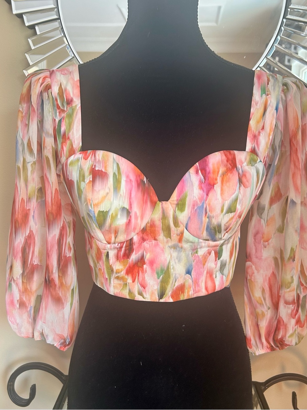 Guess Marciano Floral Bustier Top